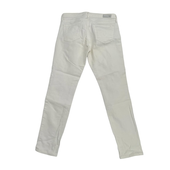 AG Adriano Goldschmied White The Stevie Ankle Slim Jeans Size 27 Women’s - Picture 3 of 6